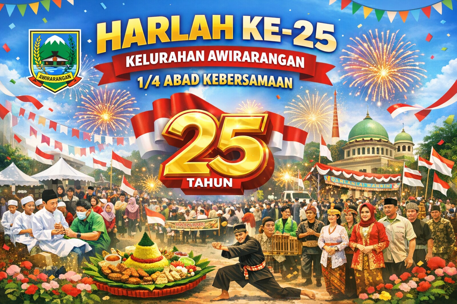 Kelurahan Awirarangan Peringati Harlah 1/4 Abad (25 Tahun) dengan Semangat Kebersamaan